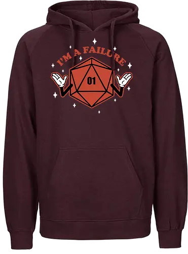 RPG - I'm a failure - D&D, Gaming - Fairtrade Hoodie
