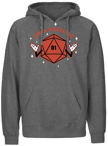 RPG - I'm a failure - D&D, Gaming - Fairtrade Hoodie
