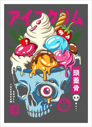 Skull Ice Cream Bowl