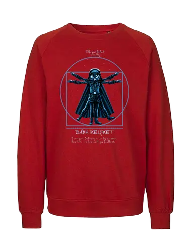 Vitruvian Helmet - vitruvian man, davinci, spaceballs, mashup, helmchen - Fairtrade Sweatshirt