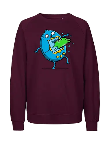 Screenburster! - 90s, tamagotchi, alien, burst - Fairtrade Sweatshirt