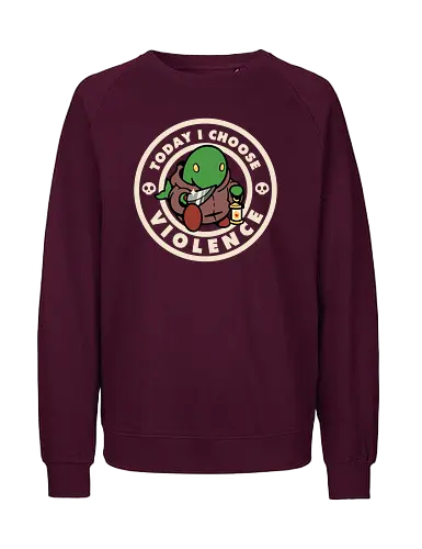 Today I choose violence - final, fantasy, enemy, monster - Fairtrade Sweatshirt