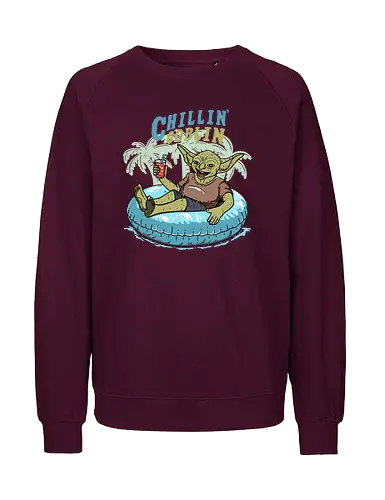 Chillin' Goblin - summer, urlaub, goblin, holiday - Fairtrade Sweatshirt