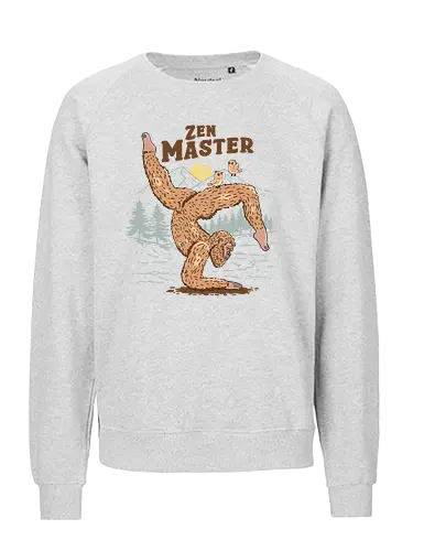 Zen Master - bigfoot, zen, yoga - Fairtrade Sweatshirt
