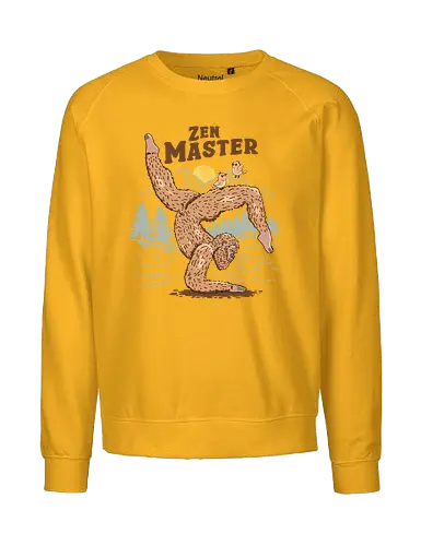 Zen Master - bigfoot, zen, yoga - Fairtrade Sweatshirt