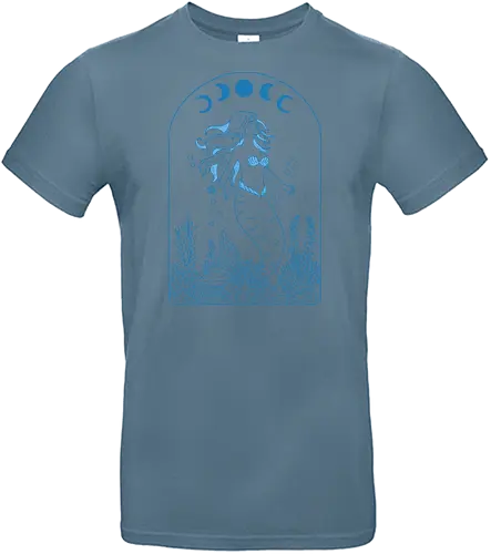 Celestial Mermaid - mermaid, meerjungfrau, celestial, mondphasen, moon - Standard T-Shirt
