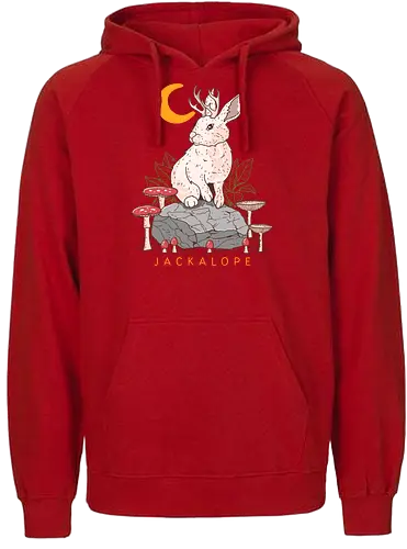 Jackalope - Fabelwesen, Hasenbock, Wolpertinger, Crture - Fairtrade Hoodie