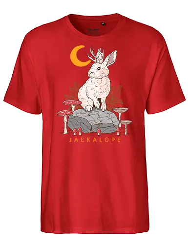 Jackalope - Fabelwesen, Hasenbock, Wolpertinger, Crture - Fairtrade T-Shirt