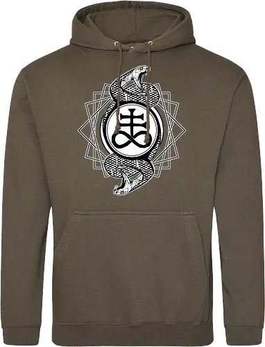 Leviathan cross with serpents