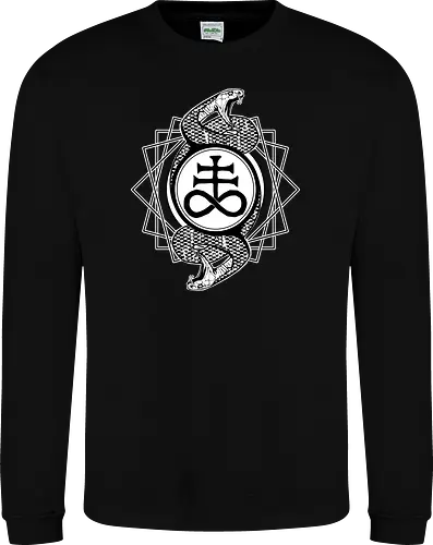 Leviathan cross with serpents