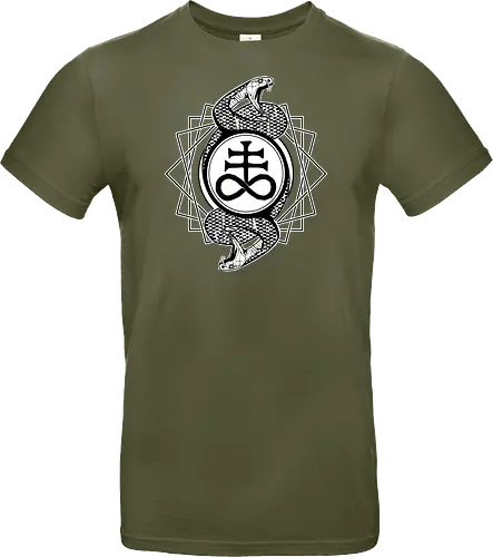 Leviathan cross with serpents