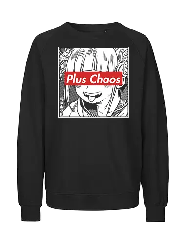 Plus Chaos - hero, academia, toga, plus ultra, anime, manga - Fairtrade Sweatshirt