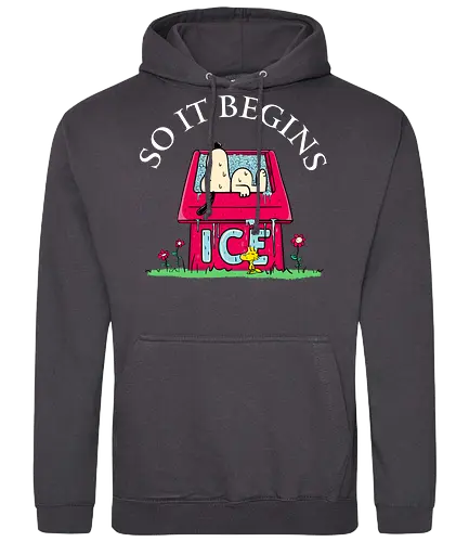 So it begins - summer, sommer, ice, eis, dog, hot, heiß - Standard Hoodie