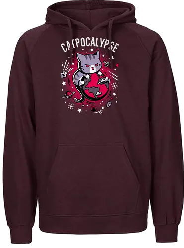 Total Catpocalypse - cat, katze, apokalypse, weltuntergang - Fairtrade Hoodie