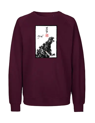 Kaiju Concept Blanc - Monster, Airplane - Fairtrade Sweatshirt