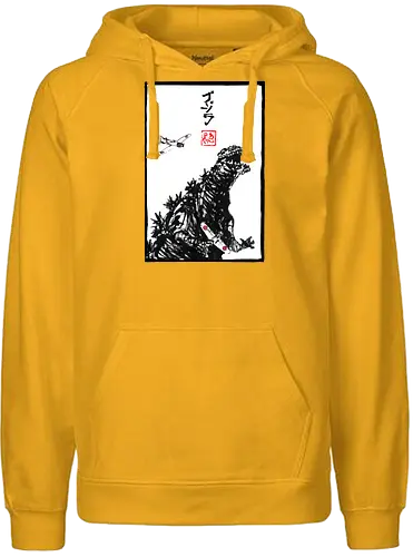 Kaiju Concept Blanc - Monster, Airplane - Fairtrade Hoodie