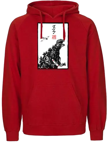 Kaiju Concept Blanc - Monster, Airplane - Fairtrade Hoodie
