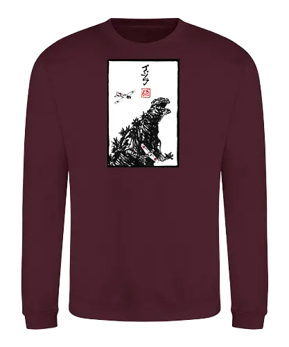 Kaiju Concept Blanc - Monster, Airplane - Sweatshirt