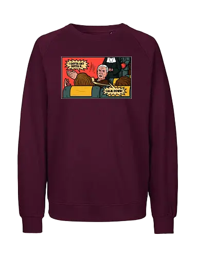 Airplane Slap! - airplane, flugzeug, verrückt, nielsen - Fairtrade Sweatshirt