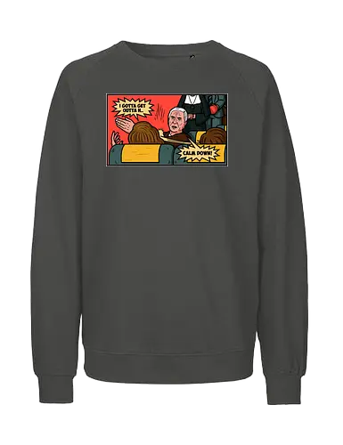 Airplane Slap! - airplane, flugzeug, verrückt, nielsen - Fairtrade Sweatshirt