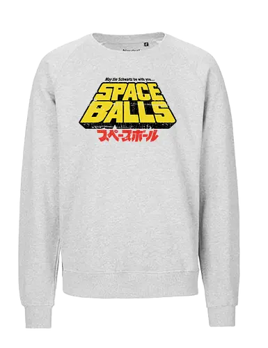 May the Schwartz be with you - vintage, space, balls, space opera, scifi, helmchen - Fairtrade Sweatshirt