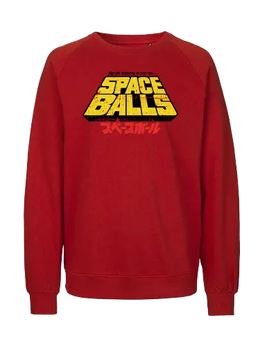 May the Schwartz be with you - vintage, space, balls, space opera, scifi, helmchen - Fairtrade Sweatshirt