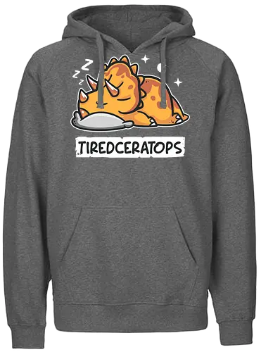 Tiredceratops - triceratops, dino, dinosaur, müde - Fairtrade Hoodie