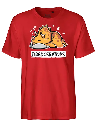Tiredceratops - triceratops, dino, dinosaur, müde - Fairtrade T-Shirt