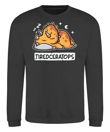 Tiredceratops - triceratops, dino, dinosaur, müde - Sweatshirt