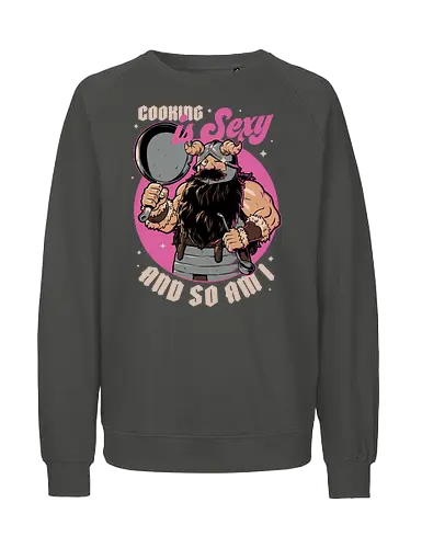 Cooking is sexy - dwarf, zwerg, dungeon, meshi, delicious - Fairtrade Sweatshirt