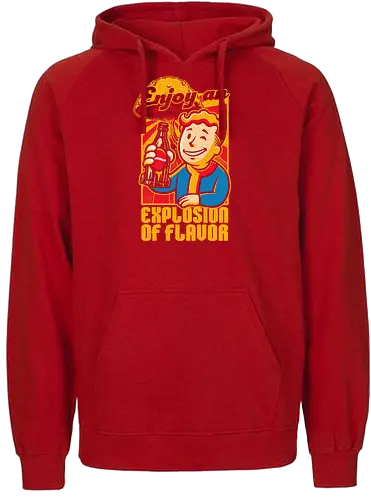 Apocalypse Soda - Fall, Out, Figure, Drink - Fairtrade Hoodie