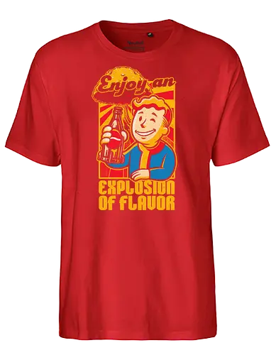 Apocalypse Soda - Fall, Out, Figure, Drink - Fairtrade T-Shirt