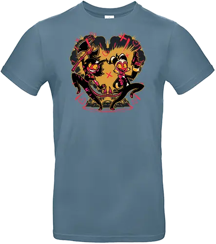 Hell couple animation - Hell, Millie, Moxxie - Standard T-Shirt