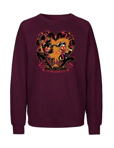 Hell couple animation - Hell, Millie, Moxxie - Fairtrade Sweatshirt