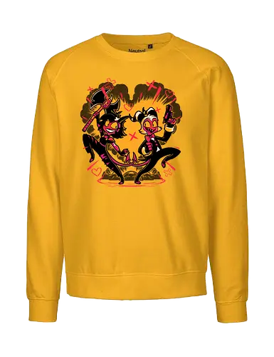 Hell couple animation - Hell, Millie, Moxxie - Fairtrade Sweatshirt