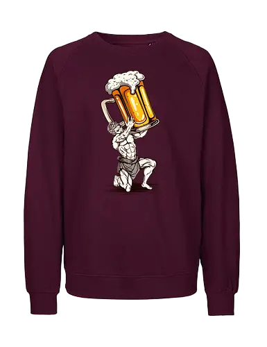 Beer Atlas - Hop, Glas, Greek, Titan - Fairtrade Sweatshirt