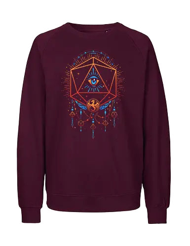 Occult Dice - Eye, Colorful, Pheonix - Fairtrade Sweatshirt