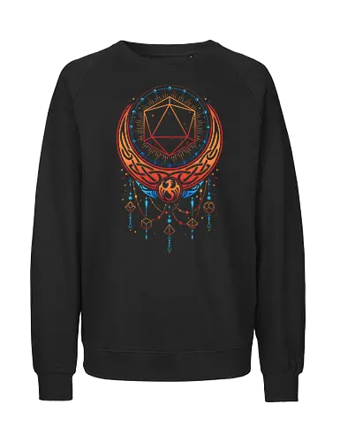 Occult Moon Dice - RPG, Pheonix - Fairtrade Sweatshirt