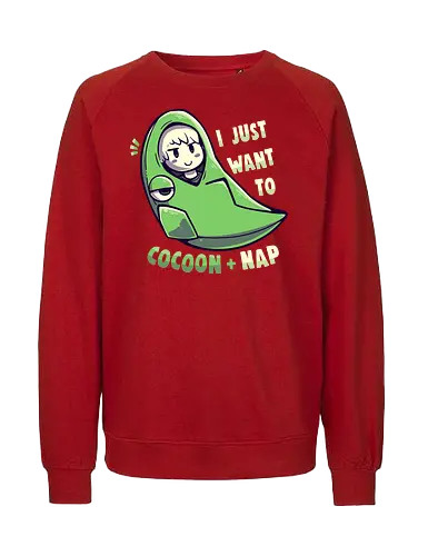 Cocoon and Nap - kokon, nap, schlafen, pocket, monster - Fairtrade Sweatshirt