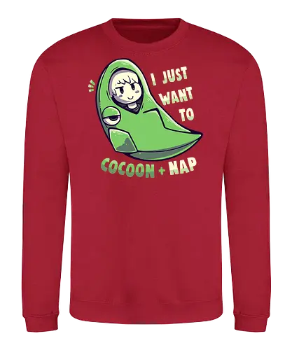 Cocoon and Nap - kokon, nap, schlafen, pocket, monster - Sweatshirt