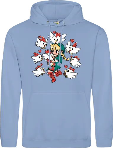 Chicken Queen - chicken, huhn, hero of time, gaming - Standard Hoodie