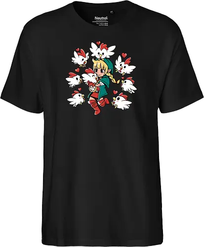 Chicken Queen - chicken, huhn, hero of time, gaming - Fairtrade T-Shirt