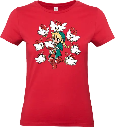 Chicken Queen - chicken, huhn, hero of time, gaming - Standard T-Shirt (Women)