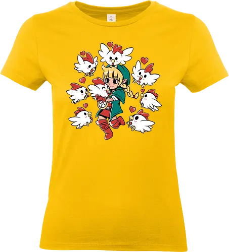 Chicken Queen - chicken, huhn, hero of time, gaming - Standard T-Shirt (Women)