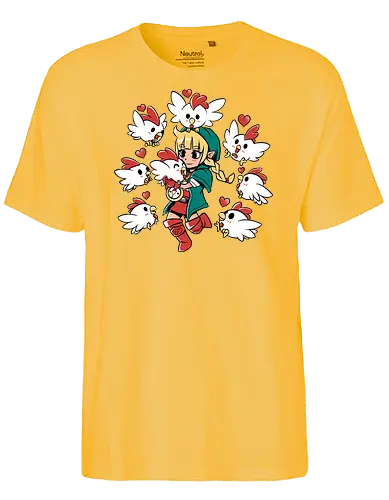 Chicken Queen - chicken, huhn, hero of time, gaming - Fairtrade T-Shirt