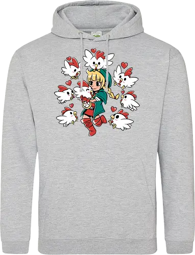 Chicken Queen - chicken, huhn, hero of time, gaming - Standard Hoodie