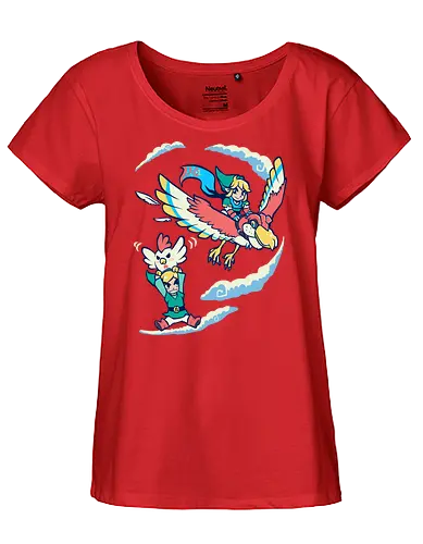 Better Way to Fly - hero of time, gaming, chicken - Fairtrade Girl Shirt