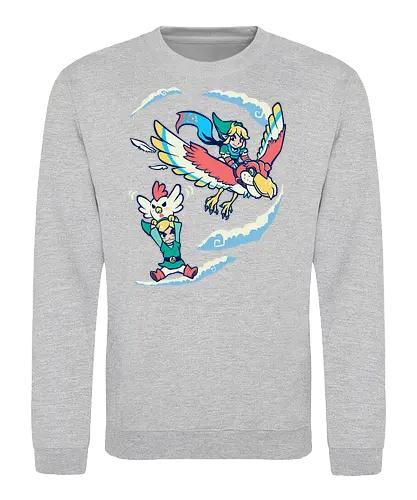 Better Way to Fly - hero of time, gaming, chicken - Sweatshirt