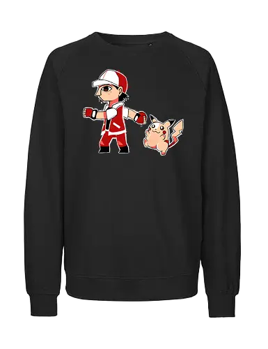 Trainer between Worlds - pocket, monster, mashup, hero of time, gaming - Fairtrade Sweatshirt