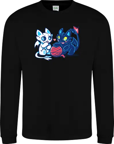 Light and Night Dragon Cats